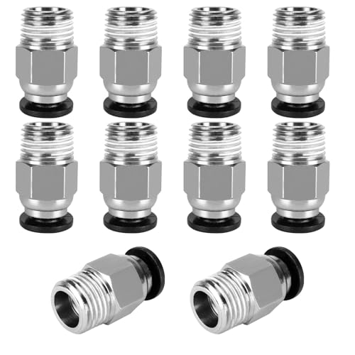 10 Stück Pc4-M10 Connector Pc4-M10 Stecke 3d-Druckerteile & ZubehöR Verbinder,3d-Drucker-ZubehöRteile,3d Drucker ZubehöR für Extruder 3d Printers 3d Printer Accessories 3d Druck ZubehöR 3d Drucker