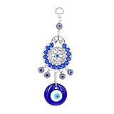 Pendentif suspendu aux yeux du diable bleu : un merveilleux pour vos amis, les membres de votre famille et plus . ils le feront. la conception attrape-rêves peut bien décorer votre maison. décor suspendu