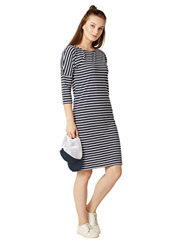 Image of Miss Chase Women's Striped Cotton Shift Dress