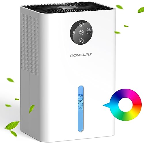 Deshumidificador,1800ML Deshumidificador Electrico Silencioso Consumo,Descongelación Automática y...