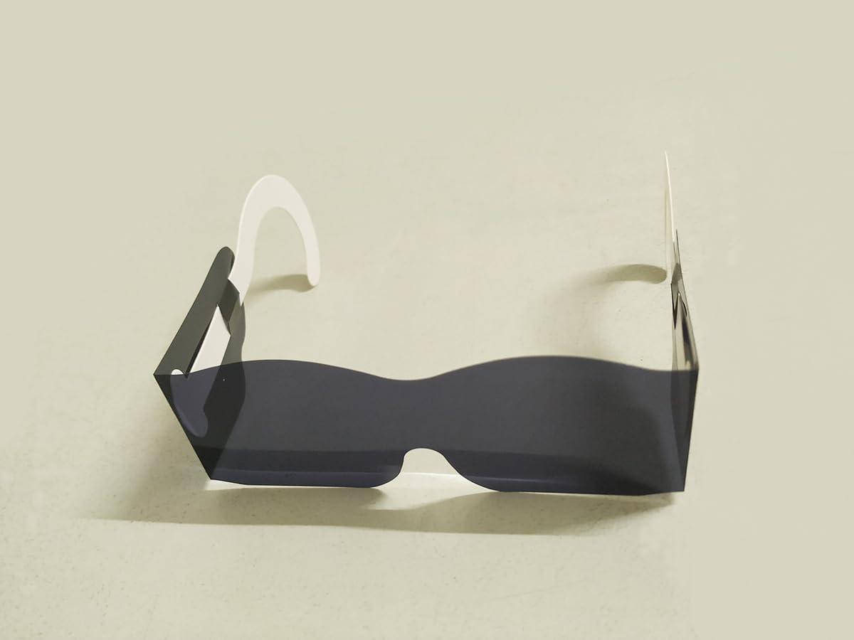 Generic Post Mydriatic Spectacles with Paper Temples Big size Box of 100pcs, 49mmx128mm, Metal Gray