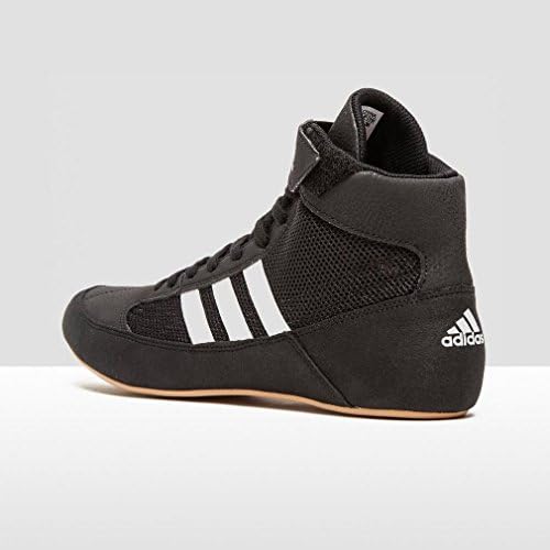 adidas Havoc Mens Adult Wrestling Trainer Shoe Boot Black/White - UK 10 | Image 2