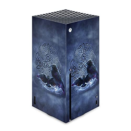 Autocollant Xbox Series X pour salon gamer décor artistique Corbeau