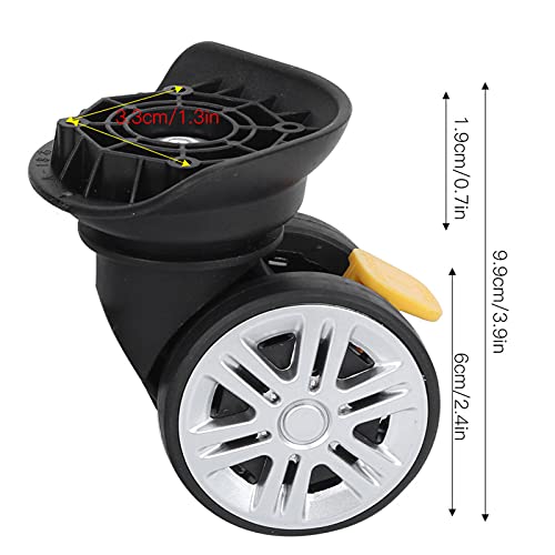 Kit de substituição de rodas de mala de bagagem, rodas de mala equipadas com vários parafusos para k