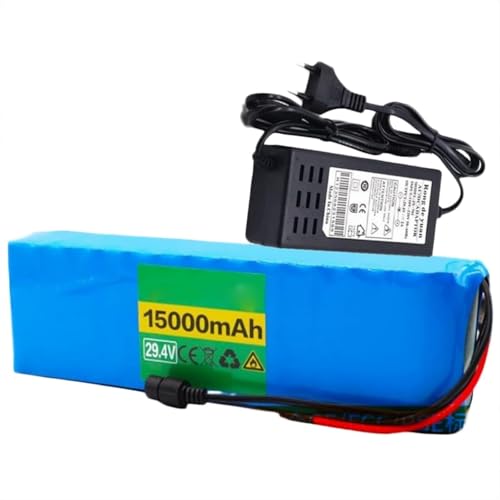 PLSZLL Batería de Iones de Litio 18650 7S4P, con BMS y Cargador, para Bicicletas eléctricas, Scooters y Otros vehículos eléctricos (T)