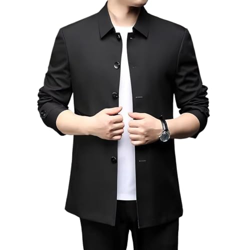 Manteau décontracté pour homme vêtement léger de transition unie