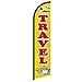 Travel Windless Banner Advertising Flag - Perfect for Travel Agencies, Travel Brokers, Airlines