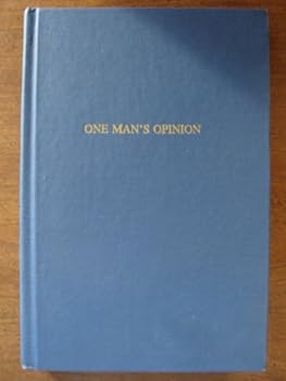 Hardcover One Man's Opinion Book