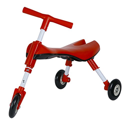Fly Bike Toddlers Glide Tricycle Indoor Outdoor Non Scratch Wheels No Setup Required No Assembly Required IT Under CPC of CPSIA (RED)