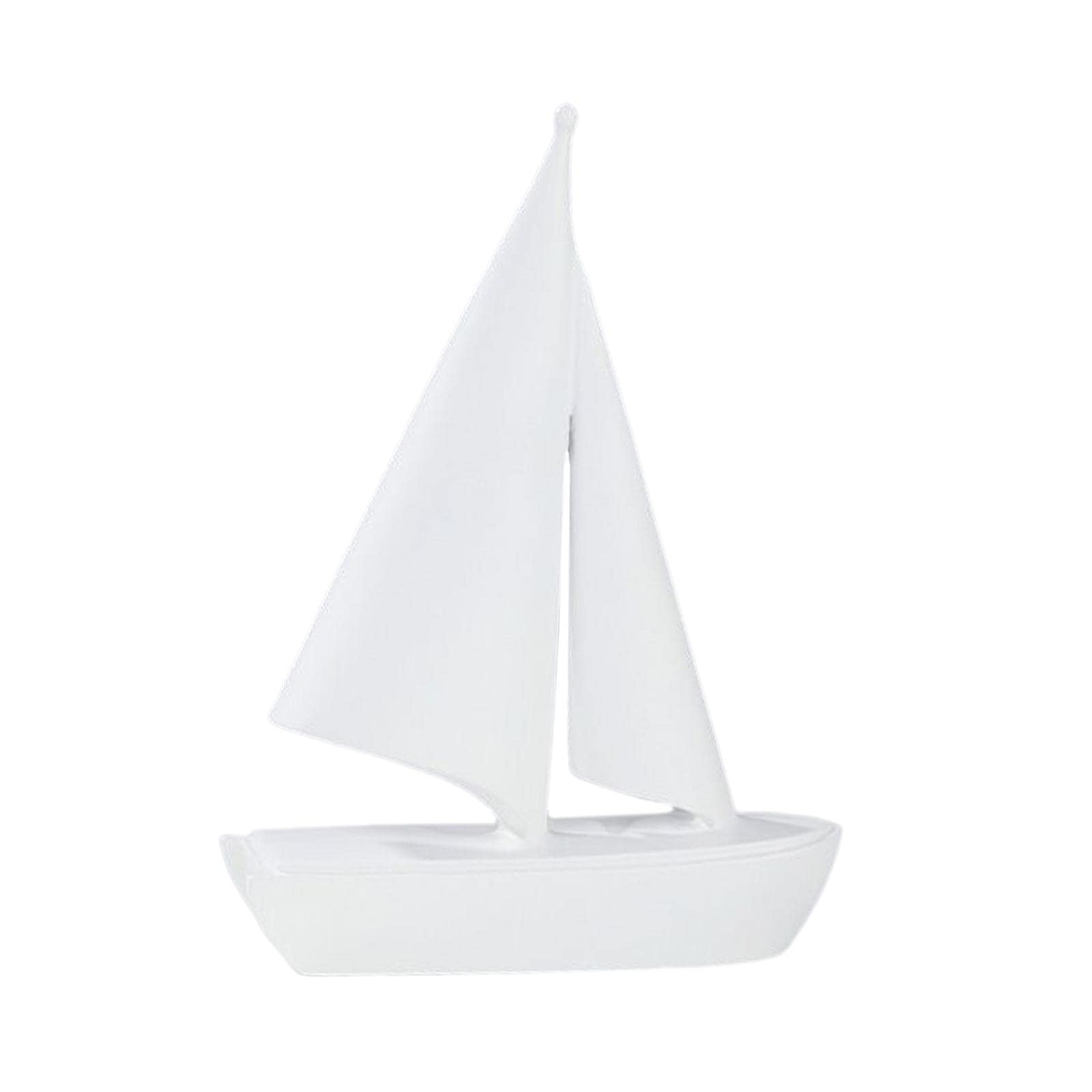 Enakshi Sailing Ship Statue Sailboat Model Sailing Boat Figurine for Bedroom White |Home & Garden | Home D?©cor | Figurines