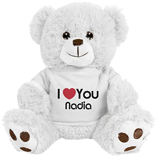 FUNNYSHIRTS.ORG I Heart You Nadia Love: 10 Inch Teddy Bear Stuffed Animal
