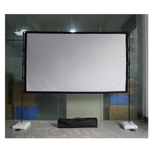 Pantalla de proyector con soporte 100 pulgadas HD miniatura 3
