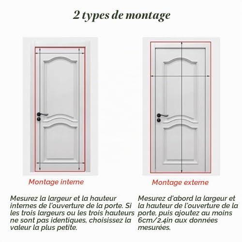 Porte pliante en nid d'abeille, sans perçage, porte accordéon intérieure personnalisable, séparateur de pièce peu encombrant pour salle de bain, chambre à coucher, balcon