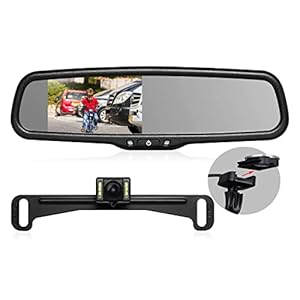 Rear View Mirror Camera with 4.3”...