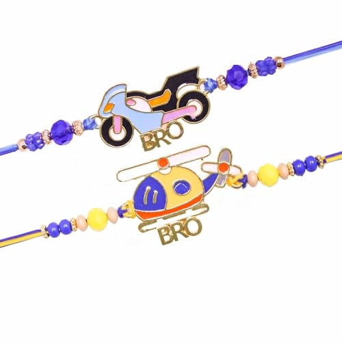 Image of TIED RIBBONS Rakhi for Kids - Pack of 2 Bracelet Rakhis for Kids Brother