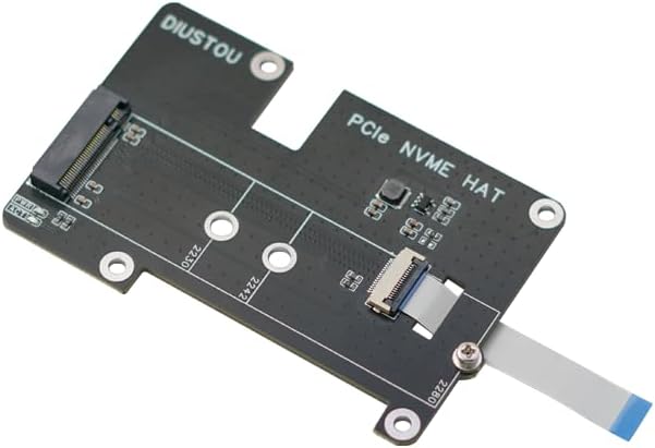 PCI-E NVME HAT for Raspberry Pi 5 Supports NVMe Protocol M.2 Interface Hard Drive Protocol Used as a Boot Drive or Additional Storage