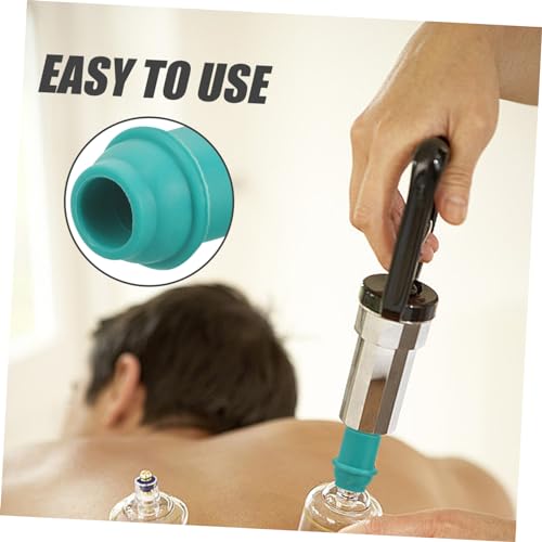 10 piezas de conectores duraderos para bomba de ventosas para terapia de acupuntura, puntas de boquilla de vacío fáciles de instalar, piezas de repuesto para uso en casa, color verde, compatibles con dispositivos miniatura 4