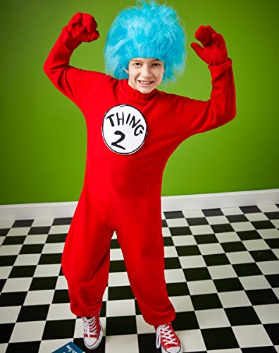 Disfraz infantil Thing 1 y Thing 2 Dr. Seuss miniatura 2
