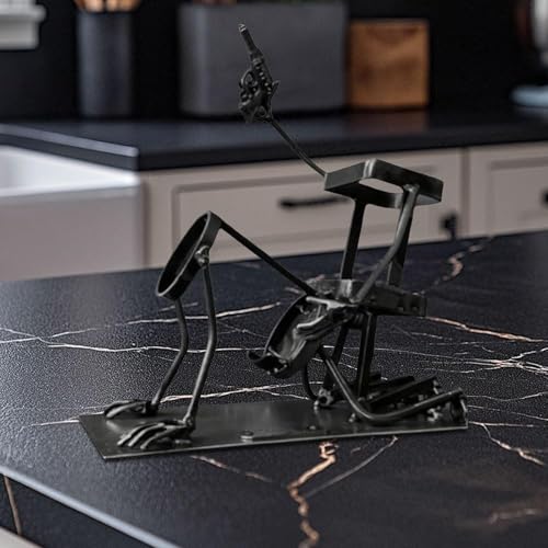 Totenkopf-Cola- und Weinflaschenständer,Halloween Weinflaschenständer,Lustiger Metall-Schädel-Skelett-Bar-Dekor für Whiskey-Bier Getränke-Display-Ständer für Zuhause, Küche, Dekoration, Streichgeschen