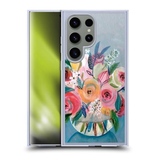 Coque Samsung S24 Ultra compatible MagSafe fleur Suzanne Allard protection gel