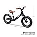Radio Flyer Balance Bike, Baby Toy, Toddler Bike, Bicycle Toddler Toys, Baby Gifts, Flyer Ultra Lite Balance Bicycle Black, for Ages 1-.5-5 Years, Black