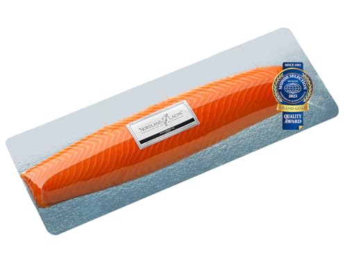 Nordland-Lachs 420g Lachsfilet Royal | edelstes Stück vom Lachs für Gourmets | Ultrapremium Filet Royal geräuchert aus Schottland | Top Kühlversand