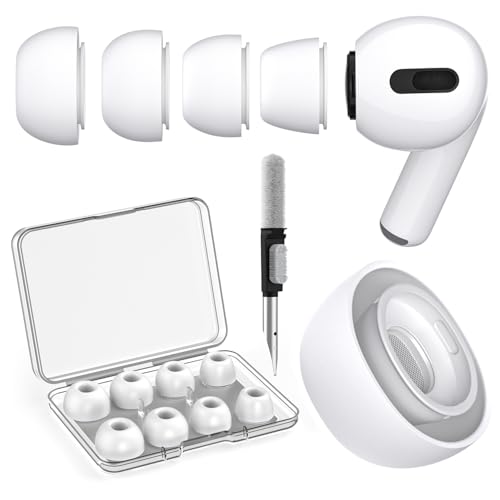 SOGUDE 4 Paar Ersatz Ohrstöpsel Airpods Pro 1/ Airpods Pro 2 mit Loch zur Geräuschreduzierung, Airpods Pro Aufsätze mit ...