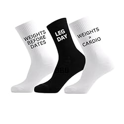bahuzo Hi-Tech Performance Athletic Men And Women Crew Socks Pack of 3