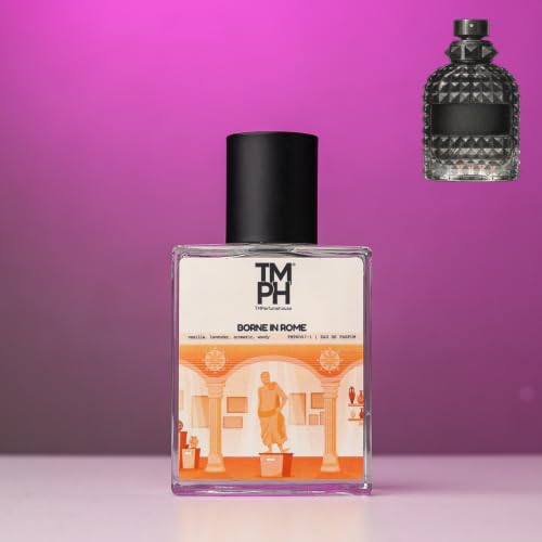 Image of TMPerfumehouse Vlntn Borne In Rome EDP for Men | Woody, Citrusy & Long Lasting Perfume Spray | Aromatic, Vanilla & Lavender Fragrance | Luxury Gift for Him | TMPH | 50ml