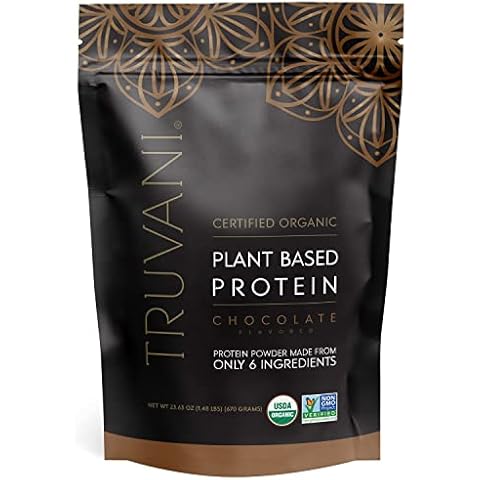 Truvani Vegan Pea Protein Powder | Chocolate | 20g Organic Plant Based Protein | 20 Servings | Keto | Gluten & Dairy Free | Low Carb | No Added Sugar Cover