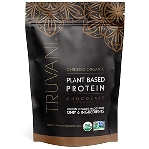 Truvani Vegan Pea Protein Powder | Chocolate | 20g Organic Plant Based Protein | 20 Servings | Keto | Gluten & Dairy Free | Low Carb | No Added Sugar