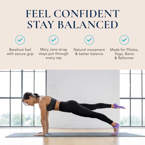 Image of Tucketts Allegro Toeless Pilates Socks with Grips for Women, Non-Slip Open-Toe Grip Socks, Yoga, Barre, Dance, Reformer, Home
