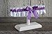 ''HANDMADE''Purple and white satin wedding garter with iridescent flower and rhinestone, Purple prom and wedding lingerie, Toss or keepsake garter