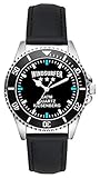 Correa de piel con hebilla. Reloj de pulsera para aficionados a la windsurfer.