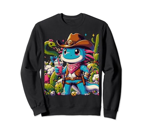 Thé Boba Fiesta Kawaii Cowboy Dragon Boba Sweatshirt