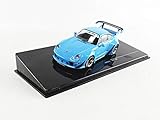 Ixo kompatibel mit Porsche RWB RAUH-Welt 993 blau Modellauto 1:43 Models