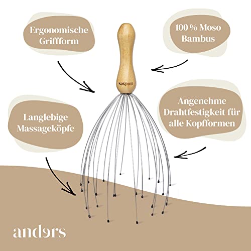 Kopfmassage-Spinne Anders – Kopfmassagegerät mit 24 Fingern