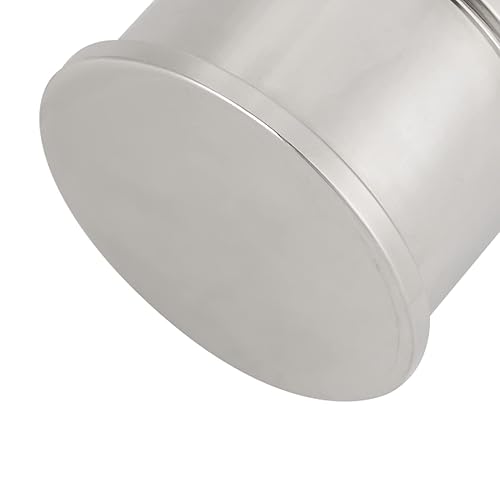 Miniatura 8 de Herramienta de prensa de cuero de acero inoxidable, pisapapeles de metal, fácil de sostener, herramienta de trabajo de cuero de peso pesado plateado