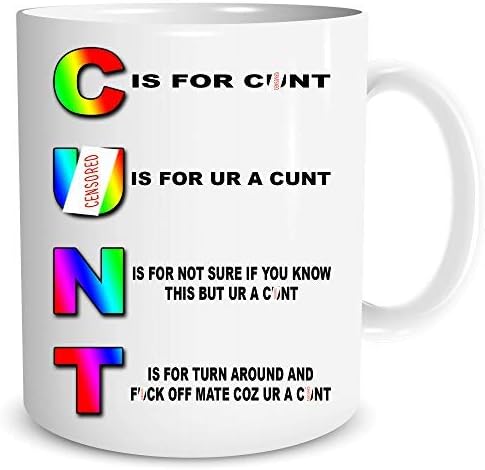 Funny Mugs Rude Gifts Offensive Cunt Mugs Birthday Gifts Christmas Present Humour Banter Gifts for Him Best Friend Novelty Jokes WSDMUG1478