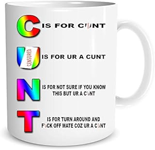 Funny Mugs Rude Gifts Offensive Cunt Mugs Birthday Gifts Christmas Present Humour Banter Gifts for Him Best Friend Novelty Jokes WSDMUG1478