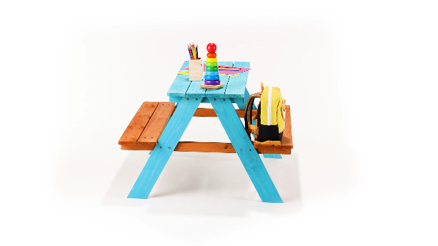 Kinder picknicktafel Liv vuren hout 90 x 93,5 x 48,5 cm kopen? | Picknicktafels