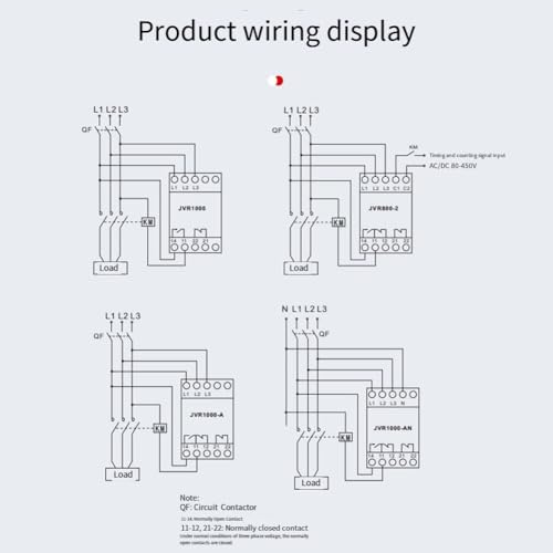 Voltage Phase Sequences Protector JVR1000-AN LCD pour réseau triphasé - 4