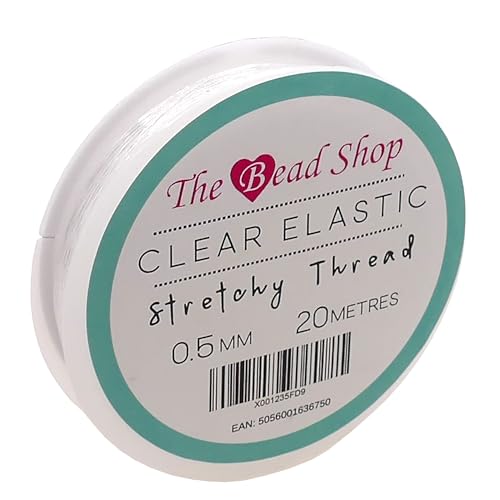 Transparentes Stretch-Gummiband 0,5 mm 20 Meter Schmuckherstellung...