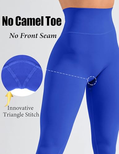 Olmlmt No Front Seam Workout Leggings for Women Tummy Control Butt Lifting Leggings Buttery Soft Gym Yoga Pants
