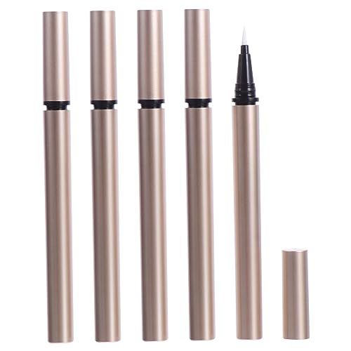 Gatuida 5 piezas Tubos Vacíos para Delineador Líquido Recargables DIY con Aplicador Bolita para Maquillaje