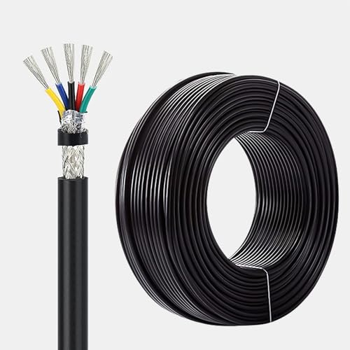 Câble 5 conducteurs blindé 22AWG pour illuminer votre jardin et éclairage extérieur