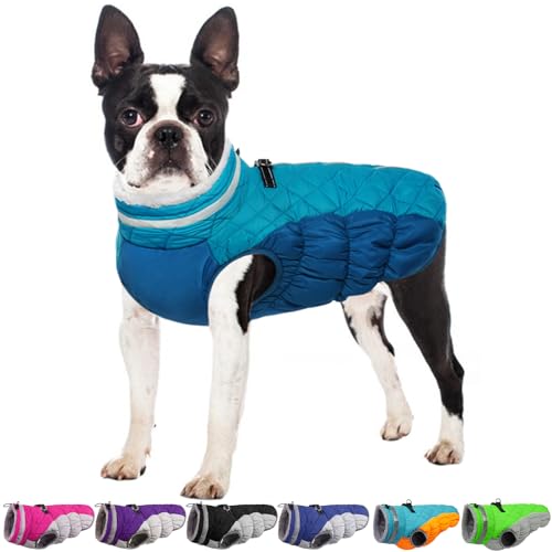 Image of Dog Coats for Medium Dogs, Warm Dog Winter Jacket with Harness, L