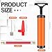 Reginary 10 Pcs Ball Pump for Sports Balls Pump with Needle and Extension Hose Bulk for Basketball Football Soccer Volleyball(Orange,Hollow Style)