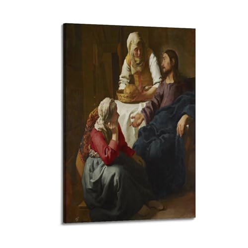 Poster Christ dans la maison de Marthe et Marie Vermeer - Habiller un mur vide