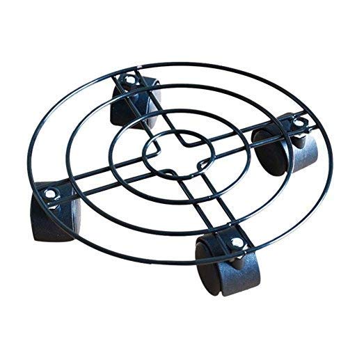 eamqrkt Indoor Outdoor Plant Caddy With Wheels Heavy Duty Iron Potted Plant Flower Pot Rack Stand Holder